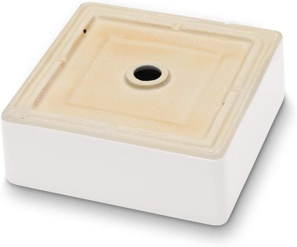 Couoko 15x15 Square Bathroom Sink Modern White Porcelain Ceramic Above Counter Bathroom Vessel Vanity Sink Art Basin  from Lordear